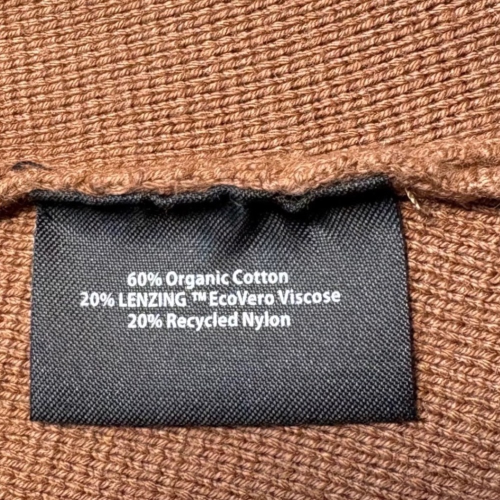 Summersalt The Ribbed Sweater Blazer Cardigan Brown XL Shawl Collar Pockets EUC - Picture 7 of 8